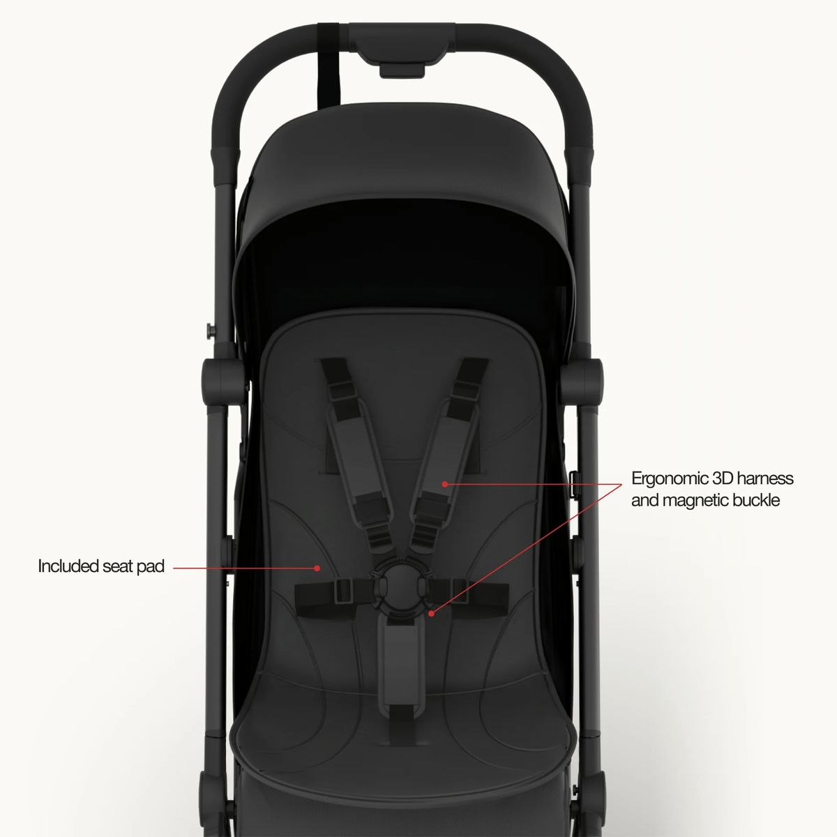 Mompush Velo Compact Travel Stroller, view 20