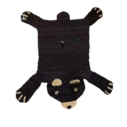 Organic Wool Play Mat + Nursery Rug  | Brown Bear