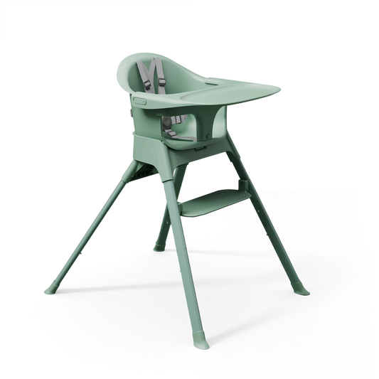 Mompush Olli convertible high chair for babies and toddlers at family table
