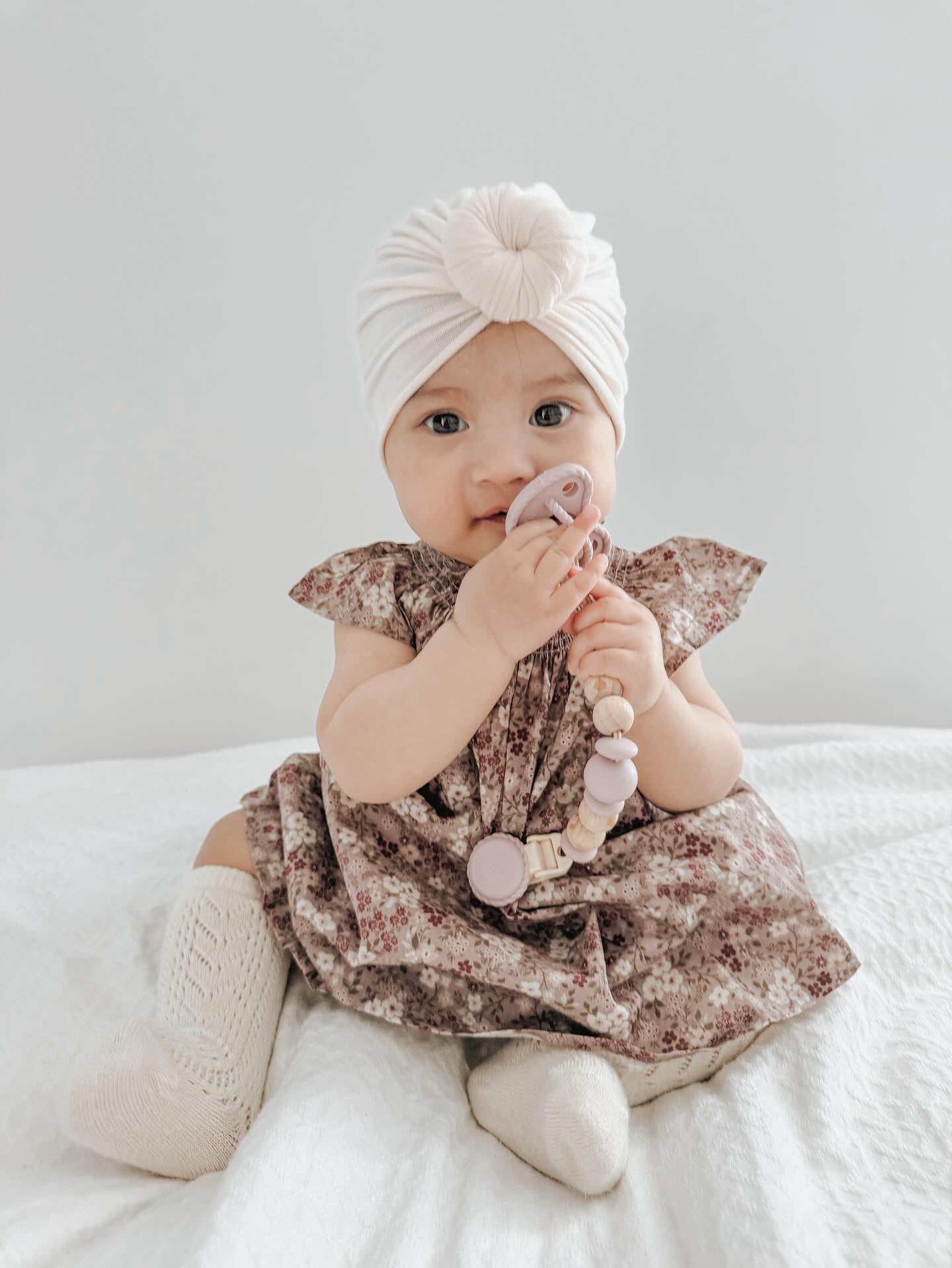 Metal-Free Beaded Silicone and Beech Wood Pacifier Clips