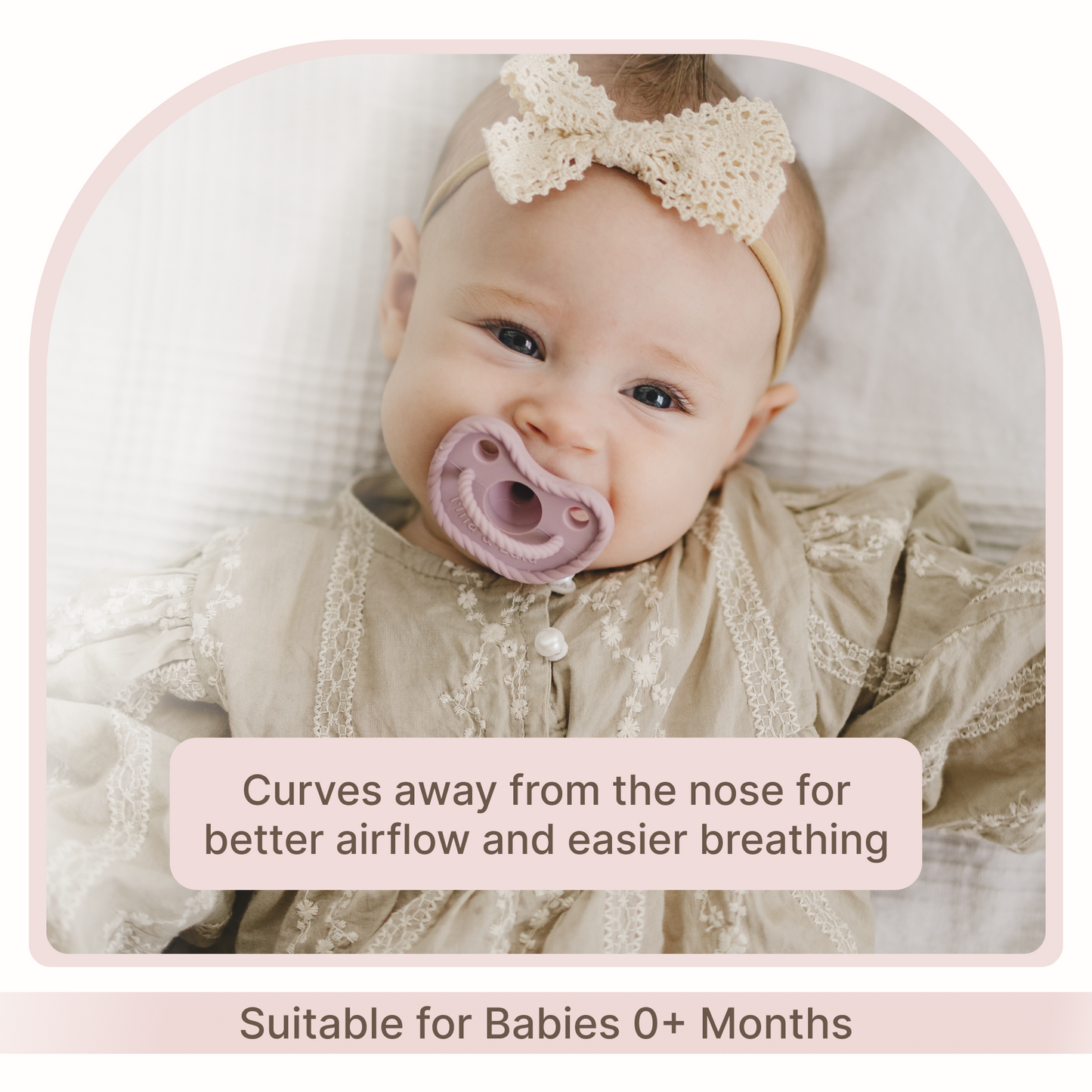 Orthodontic Shape Silicone Baby Pacifiers (Set of 2)