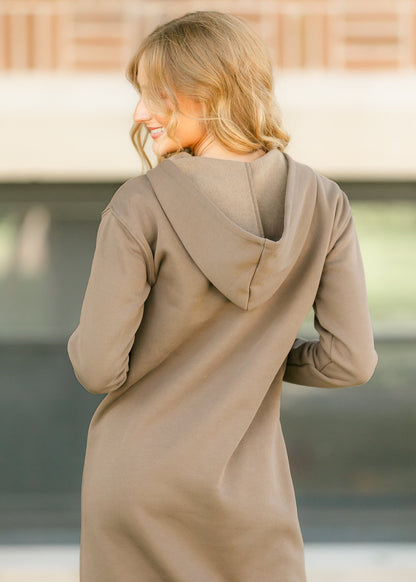 Olympia Zipper Sweatshirt Dress
