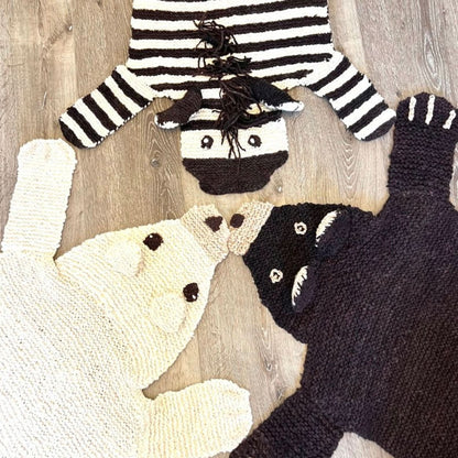 Organic Wool Play Mat + Nursery Rug  | Brown Bear