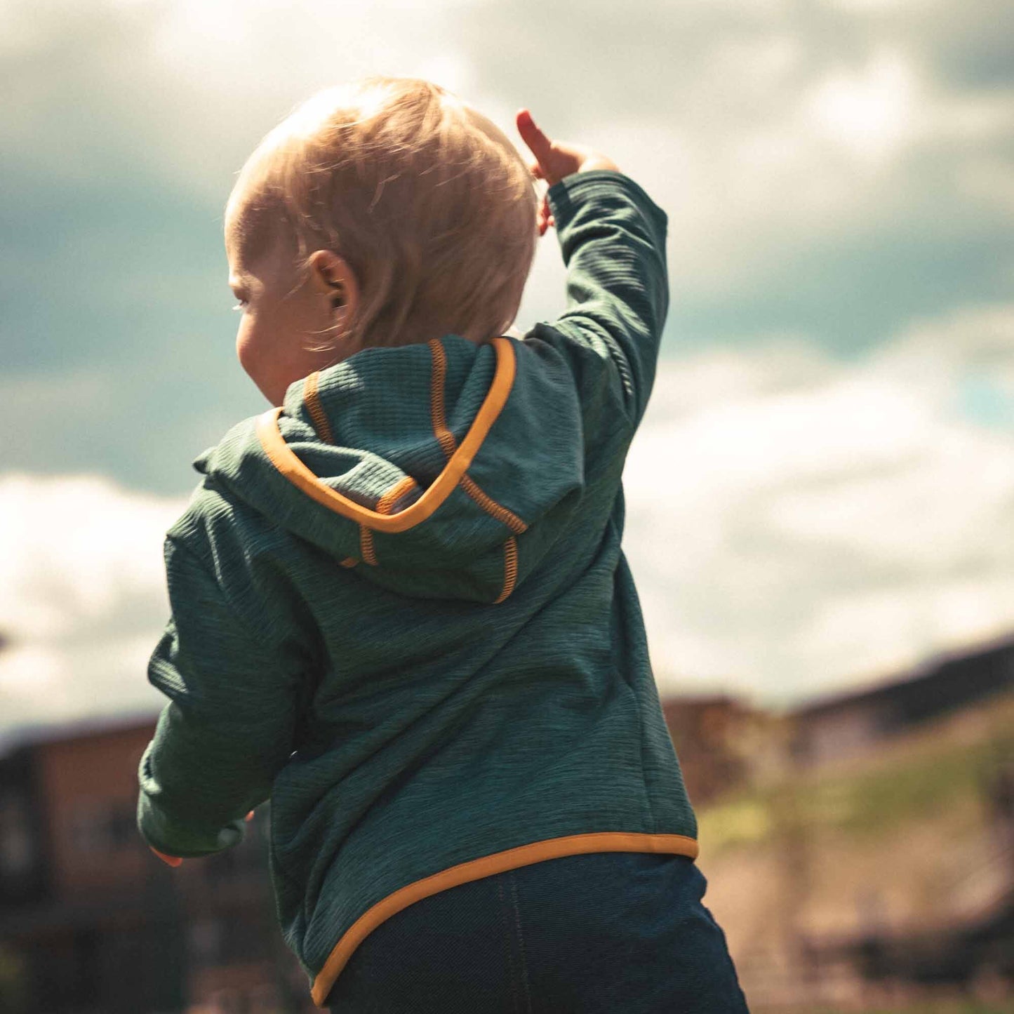 TUMBLER - Baby Grid Fleece Hoodie