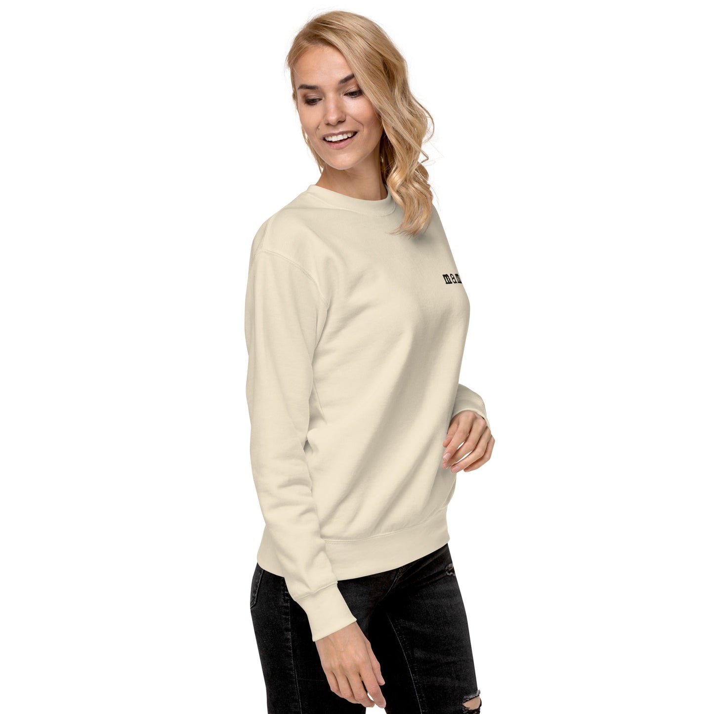 Mama. Embroidered |  Premium Adult Sweatshirt