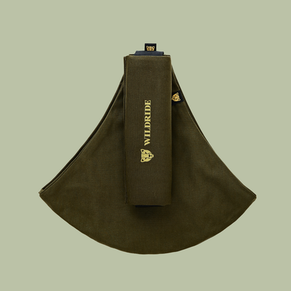 Wildride USA army green toddler hip carrier ergonomic stroller alternative for babywearing